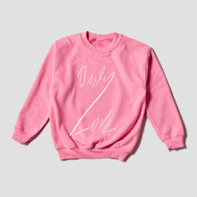 Load image into Gallery viewer, kids ONLY LOVE SWEATSHIRT Safety Pink / White OL-Shirt-JDONLYLOVE
