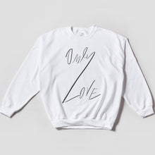 Load image into Gallery viewer, ONLY LOVE SWEATSHIRT White / Black OL-Sweatshirt-JDONLYLOVE