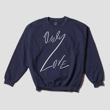 Load image into Gallery viewer, ONLY LOVE SWEATSHIRT Navy / White OL-Sweatshirt-JDONLYLOVE