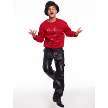 Load image into Gallery viewer, ONLY LOVE SWEATSHIRT Red / Silver Foil OL Graphic-Sweatshirt-JDONLYLOVE