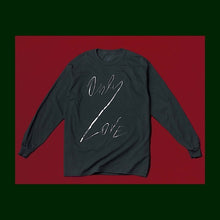 Load image into Gallery viewer, ONLY LOVE LONG SLEEVE T-SHIRT Forest Green / Silver OL Graphic-Long Sleeve T-shirt-JDONLYLOVE