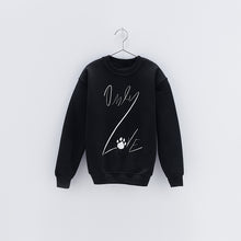 Load image into Gallery viewer, kids ONLY LOVE SWEATSHIRT Black / White Paw + OL Graphic-JDONLYLOVE