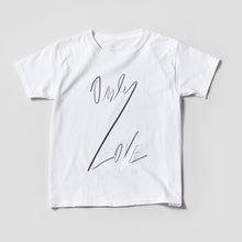 Load image into Gallery viewer, kids ONLY LOVE TSHIRT White / Black OL-Shirt-JDONLYLOVE

