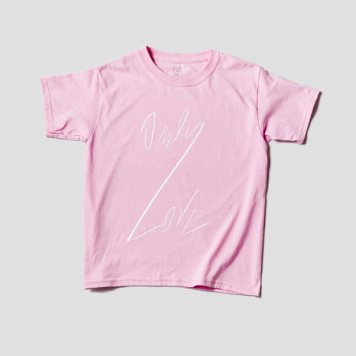 KIDS ONLY LOVE TSHIRT Light Pink/ White OL-Shirt-JDONLYLOVE