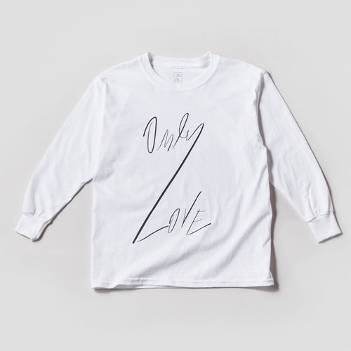 ONLY LOVE L.S TSHIRT White-Long Sleeve T-shirt-JDONLYLOVE
