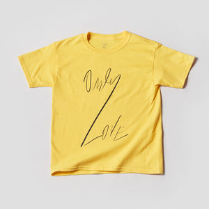 KIDS ONLY LOVE TSHIRT Yellow Daisy/ Black OL-Shirt-JDONLYLOVE