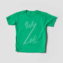 Load image into Gallery viewer, KIDS ONLY LOVE TSHIRT Irish Green/ White OL-Shirt-JDONLYLOVE
