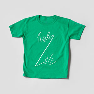 KIDS ONLY LOVE TSHIRT Irish Green/ White OL-Shirt-JDONLYLOVE