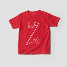 Load image into Gallery viewer, KIDS ONLY LOVE TSHIRT Red/White-Shirt-JDONLYLOVE
