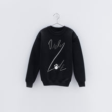 Load image into Gallery viewer, kids ONLY LOVE SWEATSHIRT Black / White Paw + OL Graphic-JDONLYLOVE
